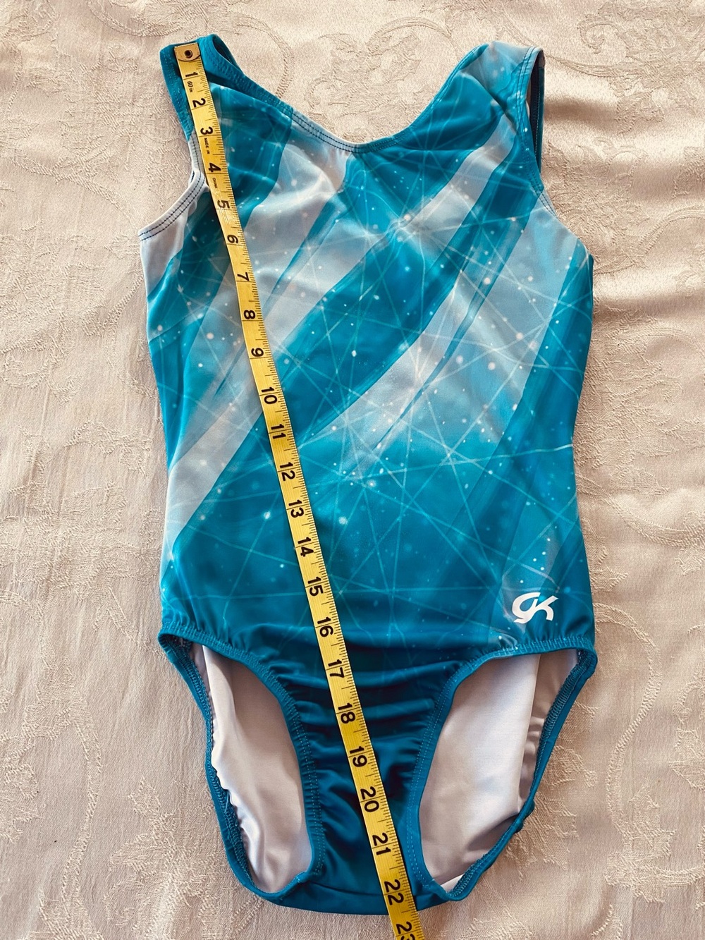 GK Gymnastics Leotard “Frozen Wind” AXS Adult Extra Small - Picture 7 of 13
